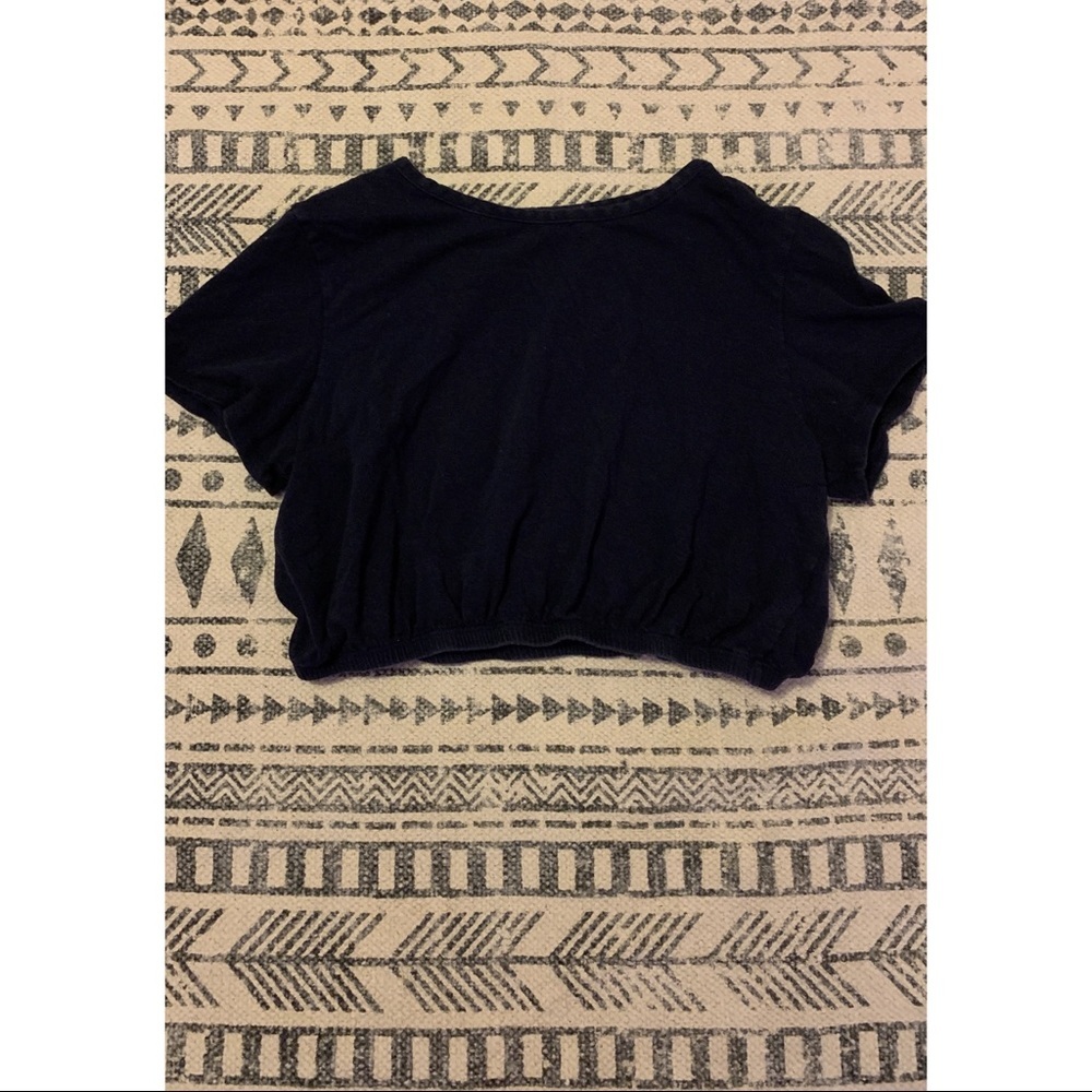 CUTE Navy Blue Stardust Crop Top